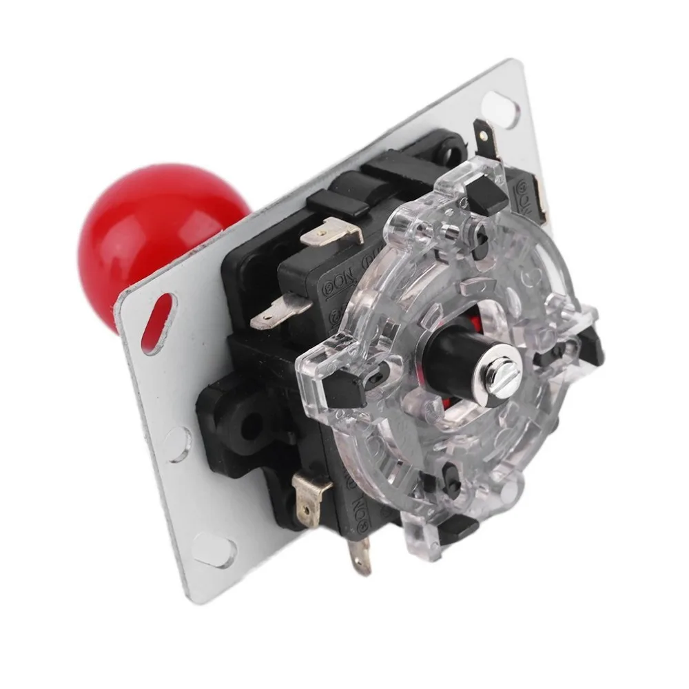 8 Way Adjustable Joystick Arcade Joystick DIY Joystick Fighting Stick Parts for Game Video Arcade Very Rugged Construction Red