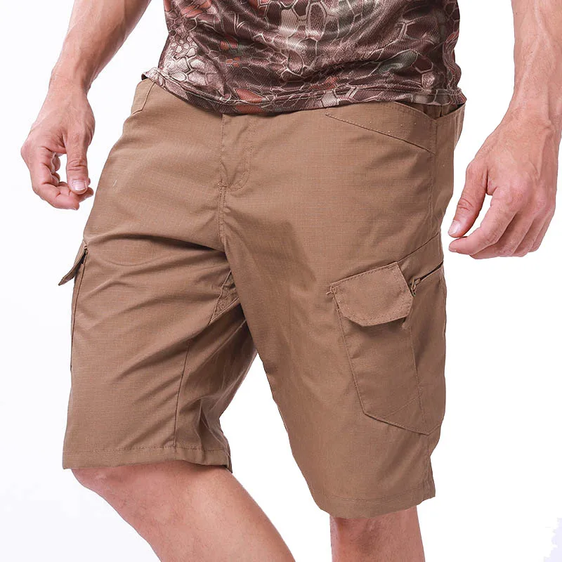 Мужские камуфляжные военные тактические мульти карманы быстросохнущие уличные шорты для мужчин Велоспорт Туризм Спорт Кемпинг Карго короткие брюки