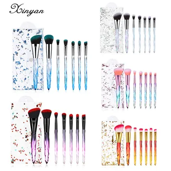

XINYAN Fancy Makeup Brushes Set Crystal Handle Foundation Powder Concealer Eyeshadow Make Up Brush Beauty Tool
