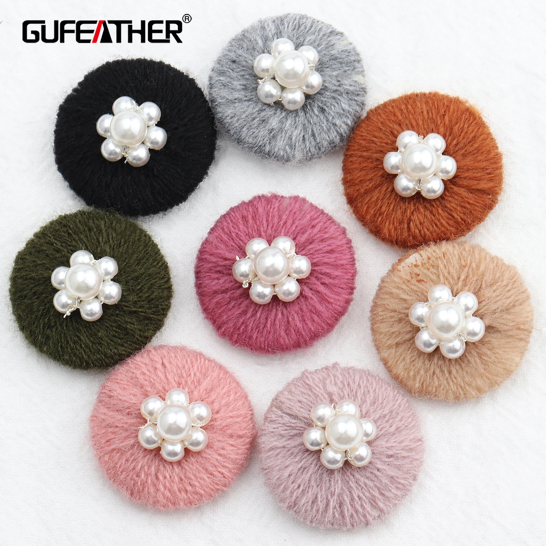 GUFEATHER M563 ювелирные аксессуары diy хлопковый жемчуг кулон ручная работа изделия