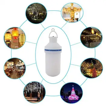 

Rechargeable E27 Flame Effect LED Light Flickering Fire Decorative Hanging Lamp Long Service Life and Low Power Consumption