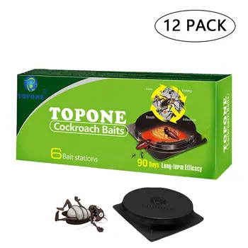 

12Pcs Cockroach Killing Bait Insect Repeller Killer Trap Anti Pest Box 100% Safe for Human Pet Effective Pest Control Products