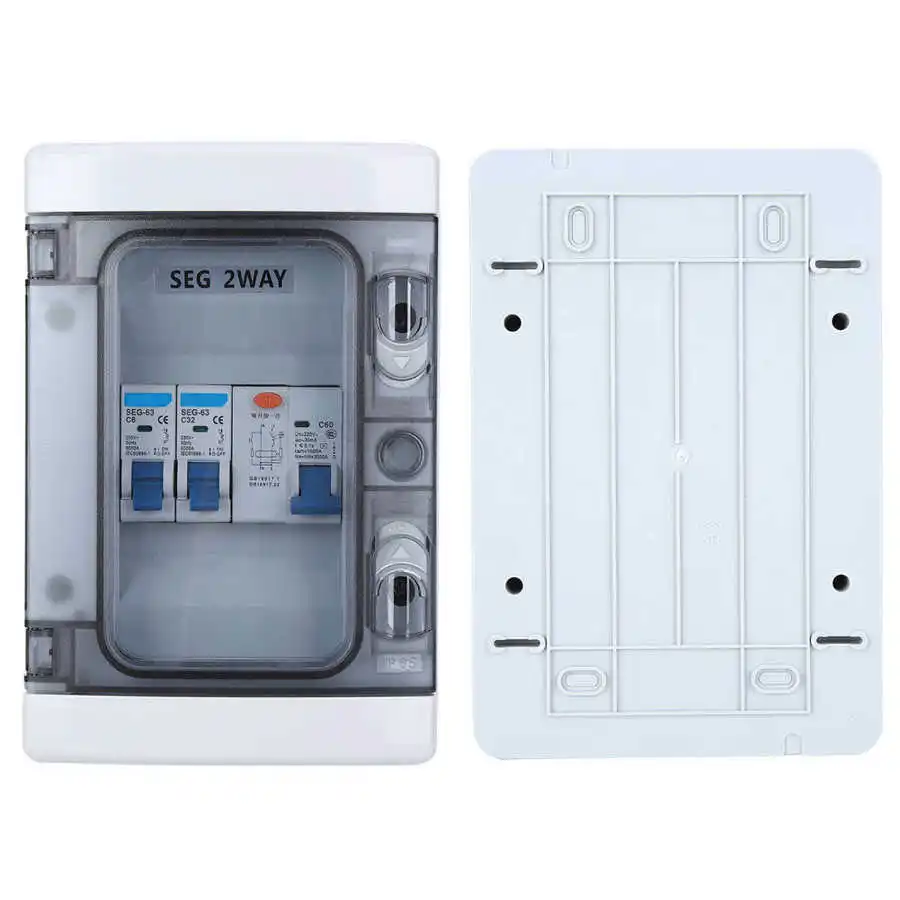 Miniature Circuit Breaker Miniature Circuit Breaker with Leak Switch Protection 40A 30mA RCD 6A + 32A 2MCB