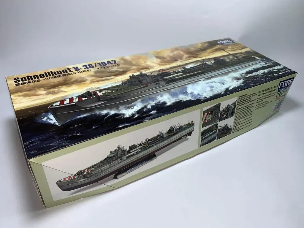 Fore Hobby 1001 1//72 Scale German Schnellboot S-38//1942 Model Kit