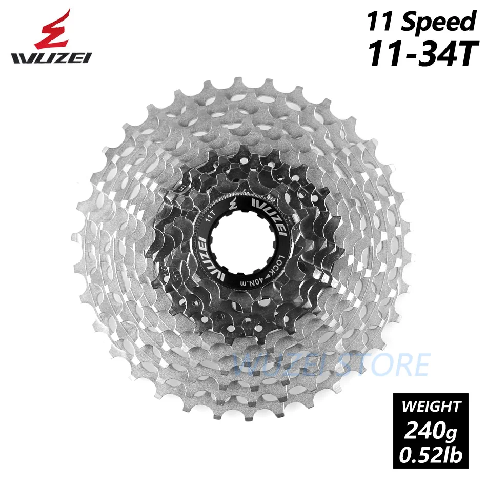 WUZEI SL дорожный велосипед 11 S Сверхлегкий свободного хода 11-28/32/34/36T велосипед Кассетный Маховик 11 Скорость K7 гравий 11V звездочки