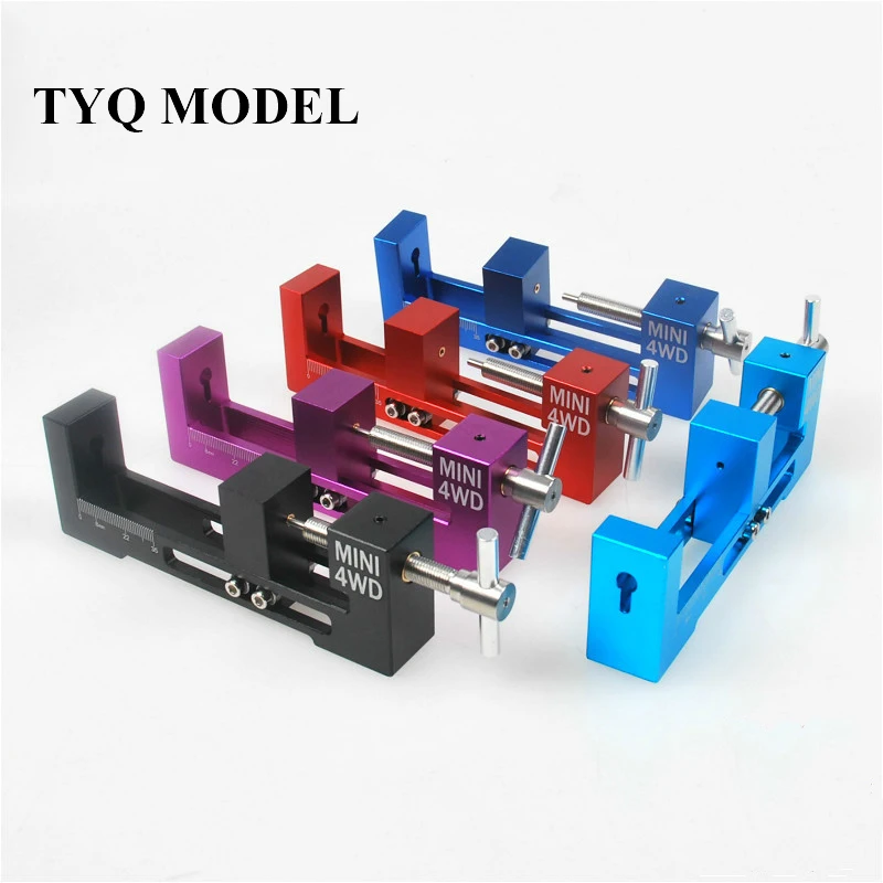 

Aluminum Alloy 4WD Tire Installer Large/Small Bearing Top Rail Tyre Wheel Mounting Device Tool for RC Tamiya Mini 4WD Racing Car