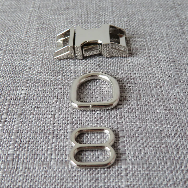 

100 комплекты 10 мм лямки ошейник для кота металлическая пряжка ремня слайдер зажим петли крюк кольцо в виде буквы D застежка для шлейка для собаки домашнего животного сделай сам аксессуар оборудования