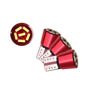 

200PCs Canbus No Error Super Bright T10 3014 6 LED SMD W5W 194 168 Reading License Plate Wedge Door Instrument Side Bulb Lamp