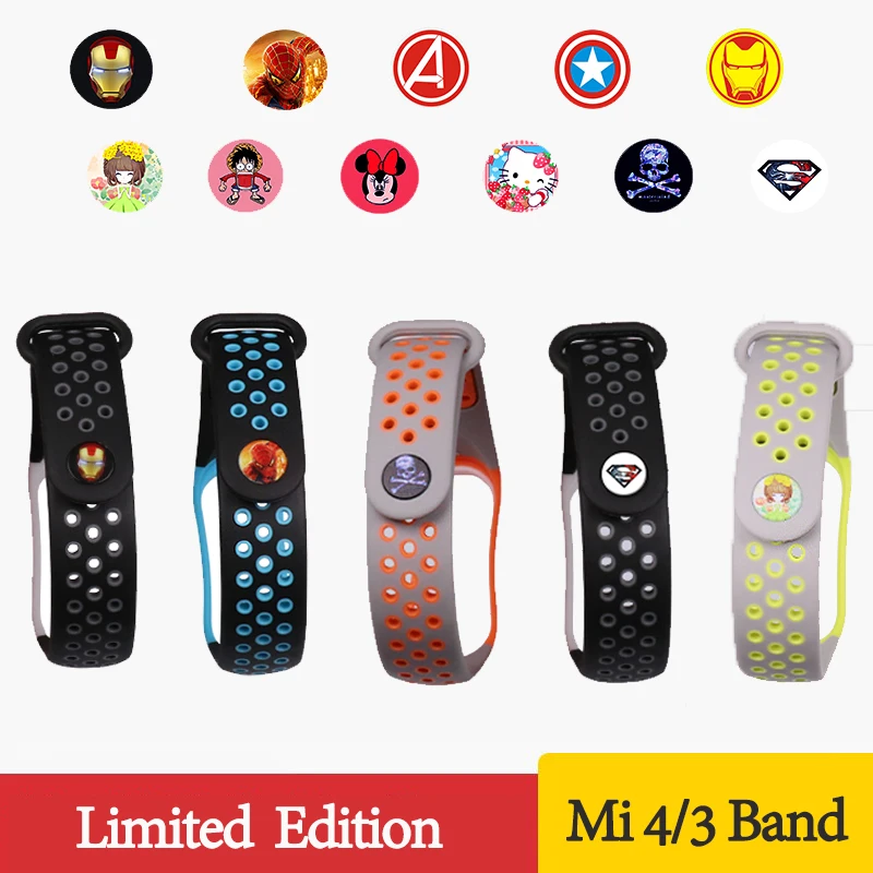 Спортивный Браслет mi Band 3 4 ремешок на запястье для Xiaomi band спортивный силиконовый