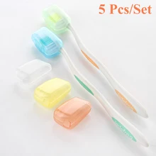 5 шт./компл. пластиковый футляр для зубной щетки Дорожный Чехол Пеший Туризм Кемпинг Портативный щетка чехол защитный рукав Зубная щётка держатель протектор