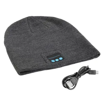 

Wireless Bluetooth Hat Winter Warm Beanies With V3.0+ EDR Bluetooth Music Hat Skullies Unisex Cool Knitted Cap