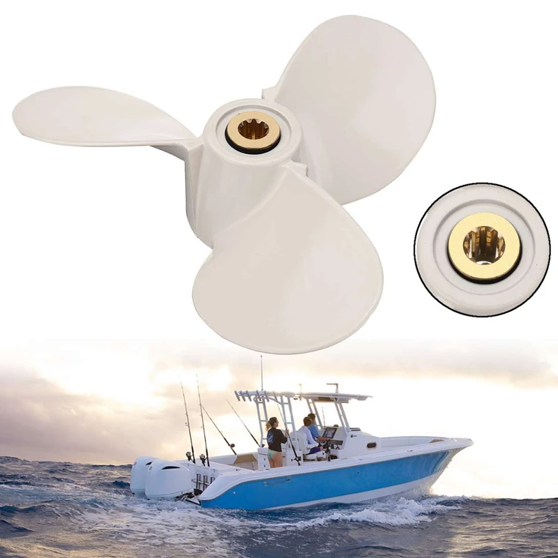 6E0-45941-01-El подвесной Пропеллер из алюминиевого сплава 7 1/2X8-Ba для Yamaha Mariner 4-6Hp 3