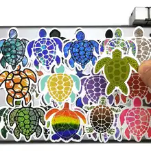 40 pièces sauver les tortues de mer dessin animé mignon journal Scrapbook papeterie téléphone ordinateur portable Pad étui planche à roulettes autocollants pour enfants jouets cahiers