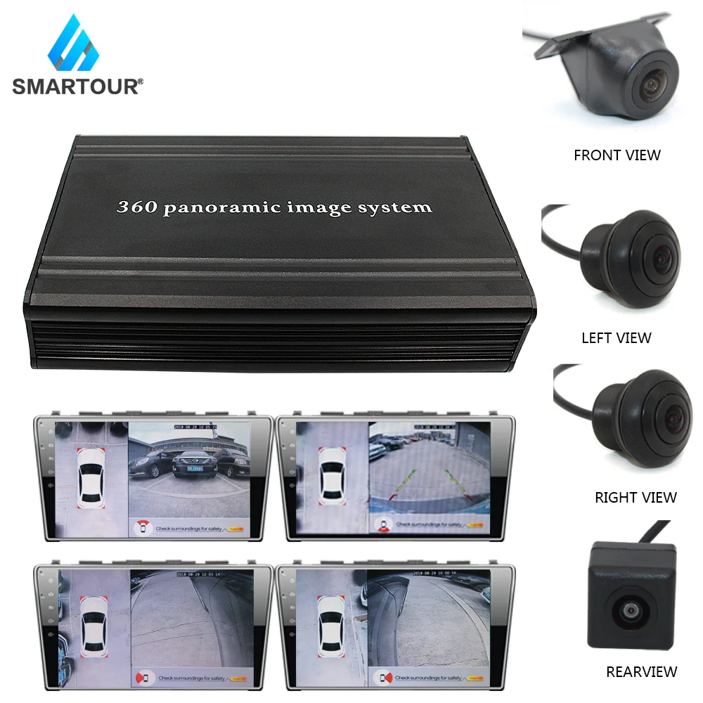  Smartour 360 degree panoramic image system park assist four-way dash CAM integrated reverse navigat