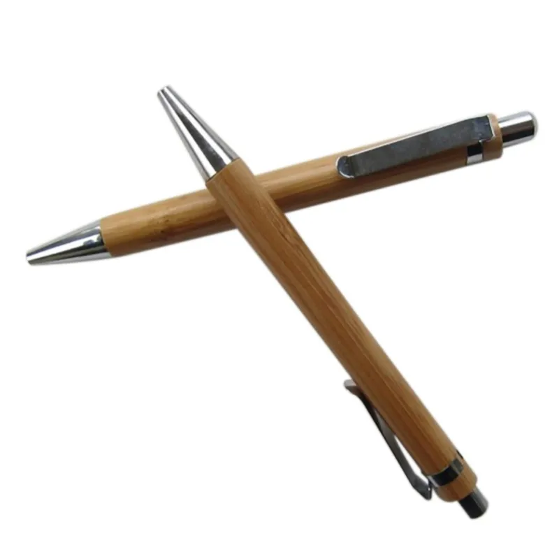 Набор шариковых ручек из бамбукового дерева, инструмент для письма на рабочем месте и в офисе