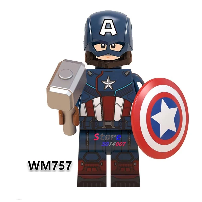 Один Мстители эндшпиль Железный человек Капитан Америка, Железный человек Antman Черная пантера Тор hawkeye танос MK85 строительные блоки детские игрушки - Цвет: WM757
