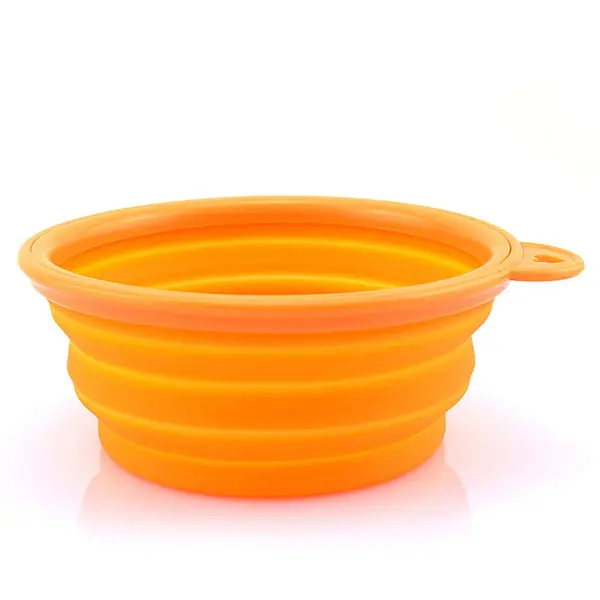 Pet Portable Silicone Collapsible Foldable Feeding Bowl Water Dish Feeder