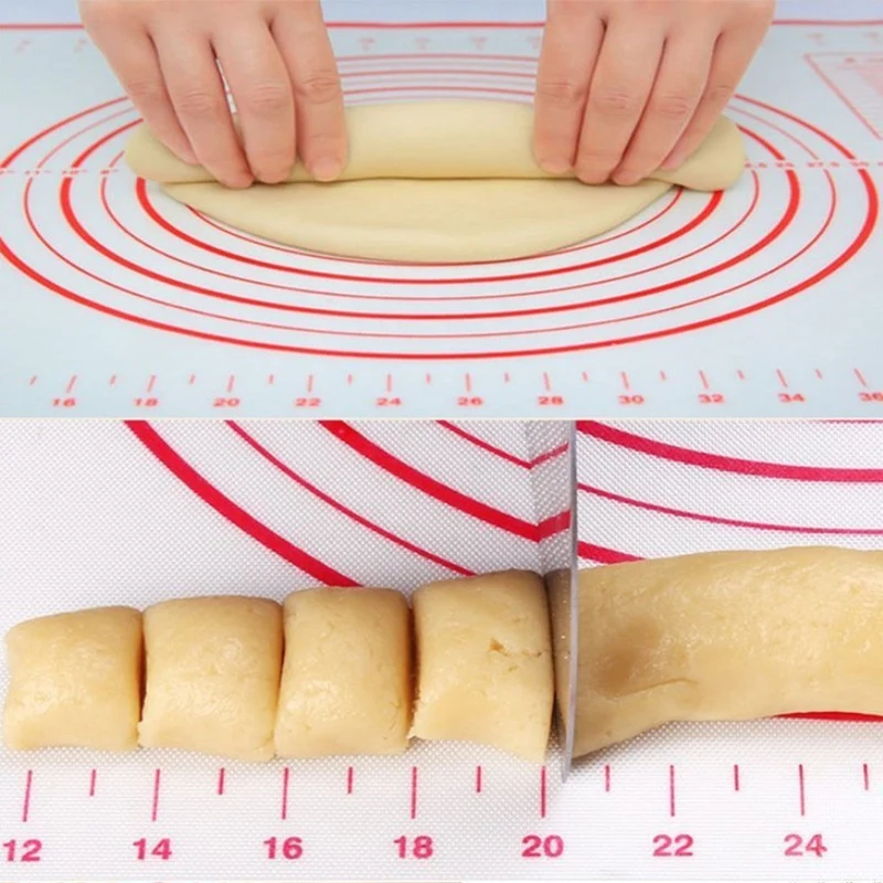 Baking Sheet Pad silicone baking mats Kitchen Tools Silicone Rolling Dough Pastry Bakeware Liner Pad Mat Oven Pasta Pizza Kitchen Accessories Cooking