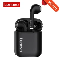 Lenovo-auriculares inalámbricos LP2 con Bluetooth 5,0, dispositivo de audio TWS con Control táctil, estéreo Dual, bajos, con micrófono, Deportivos