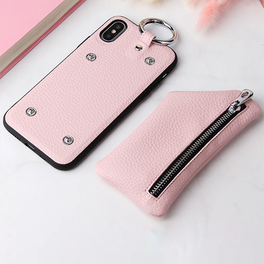 Кошелек на молнии чехол для телефона для iPhone 11 Pro Max X XS XR 6 6S 7 8 Plus из искусственной кожи слот для карт съемный чехол для хранения монет Fundas