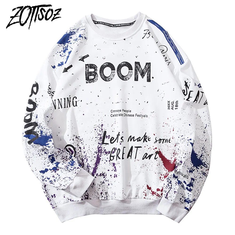 

Graffiti Hoodies Streetwear Hip Hop Casual Punk Rock Gothic Pullover Sweatshirts Men Women Harajuku Fashion Tops Outwear Coats
