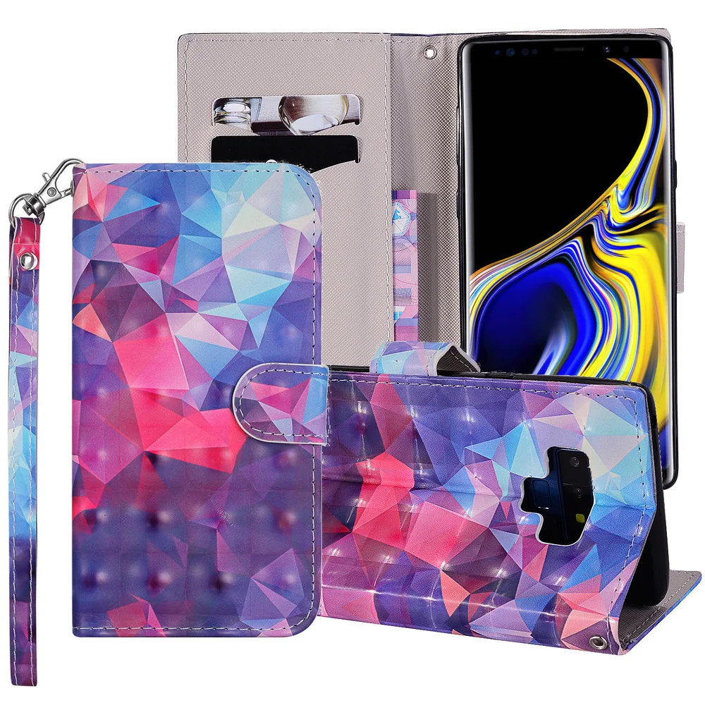 A30 A50 M30 M20 M10 чехол для samsung S8 S9 S10 S10E флип чехол-книжка A6 A8 Plus кожаный чехол-бумажник с Galaxy Note 9 S7 край S6 веревка Чехол
