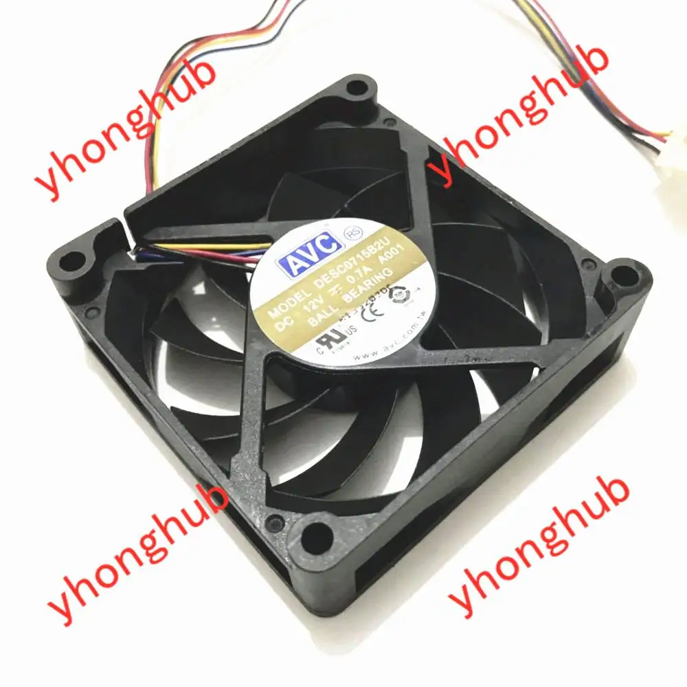 Вентилятор охлаждения сервера AVC DESC0715B2U A001 DC 12 В 0 7a 70x70x15 мм|square fan|server fandc fan 12v |