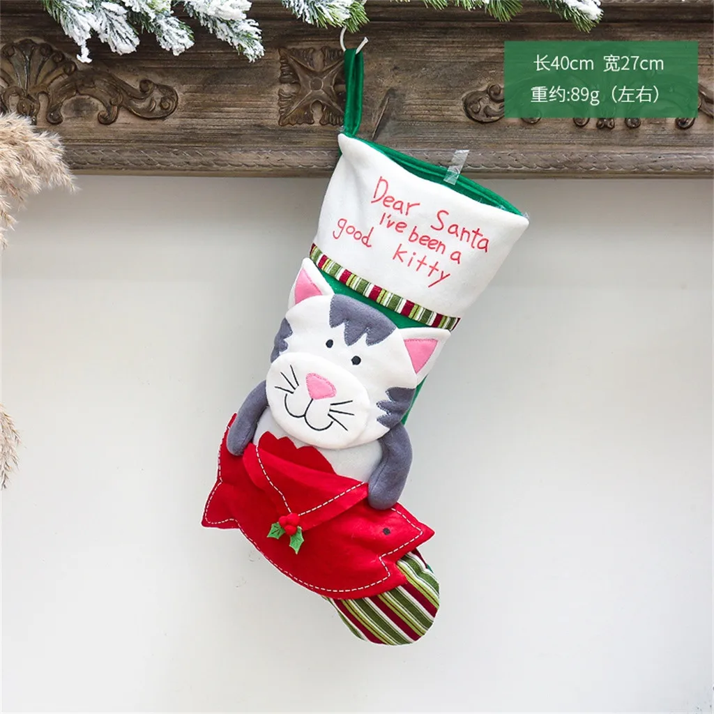 Рождественский Большой носок унисекс женский мультфильм милый Санта Клаус Снеговик снежинка зима взрослые чулочно-носочные изделия хлопок индивидуальные носки