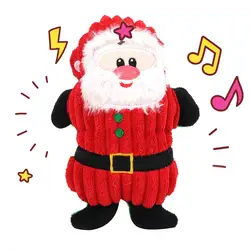 Ensemble de jouets sonores de noël pour bébé, pain d'épices pour homme, jouet Vocal en peluche résistant aux morsures, fournitures pour enfants 
