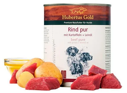 Консервы Hubertus Gold для собак, говядина, 800 г