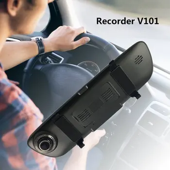 

V101 DVR Video Recorder Dash Cam Rearview Mirror Car Camera Waterproof Rear View Camera G-Sensor