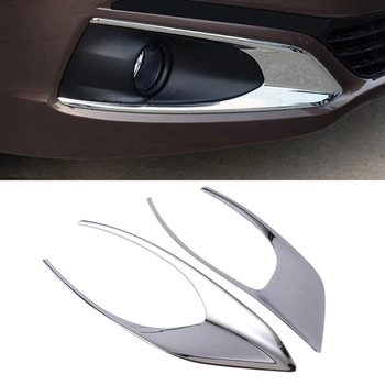 

Car Front Fog Light Cover Case Stickers Trim Accessories for Peugeot 301 2017 Car Styling