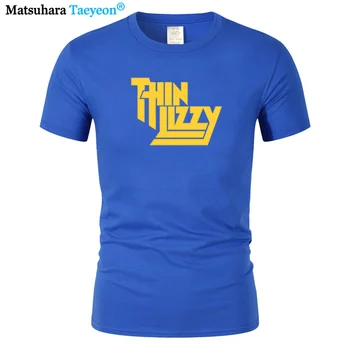 

Heavy Metal Rock Band Thin Lizzy T Shirt Men Tops Music Pop Men T-shirt Short Sleeve Cotton O-neck Tee stranger things Tops