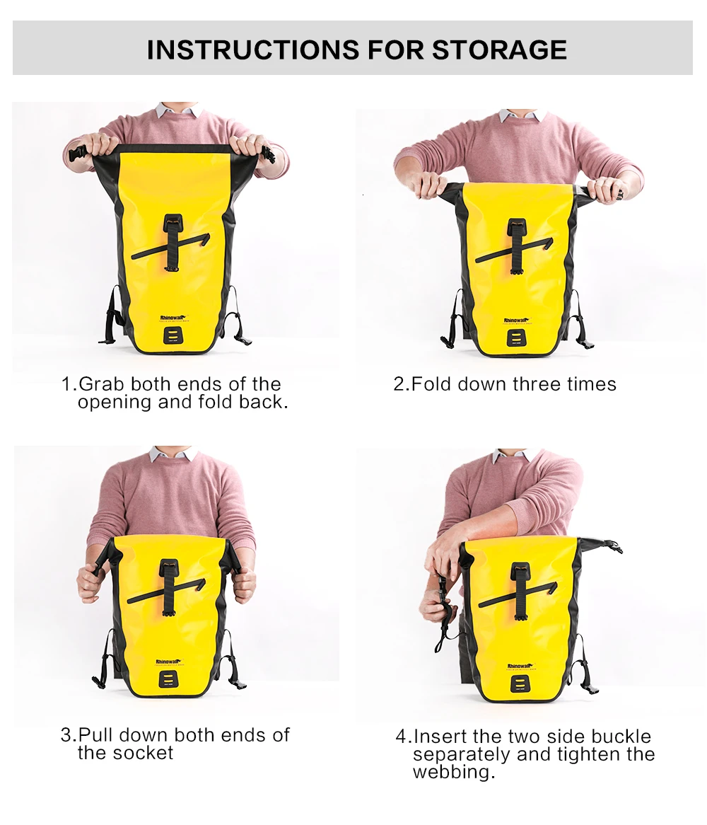 Clearance Rhinowalk Long Trip Bicycle Bag Large Capacity Waterproof Bicycle Luggage Travel Bags Handlebar Bag Front Frame Bag Bike Pannier 26
