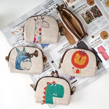 

Cute Mini Zero Wallet Package Korean-Style Canvas Children Primary School Student'S Boy'S Boy Teenager Card