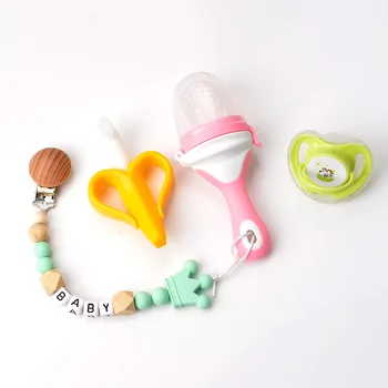 

Diy Baby Pacifier Letter Chain Silicone Handcrafted Jewelry Infant Teether Appease Pacifier Anti-drop Chains
