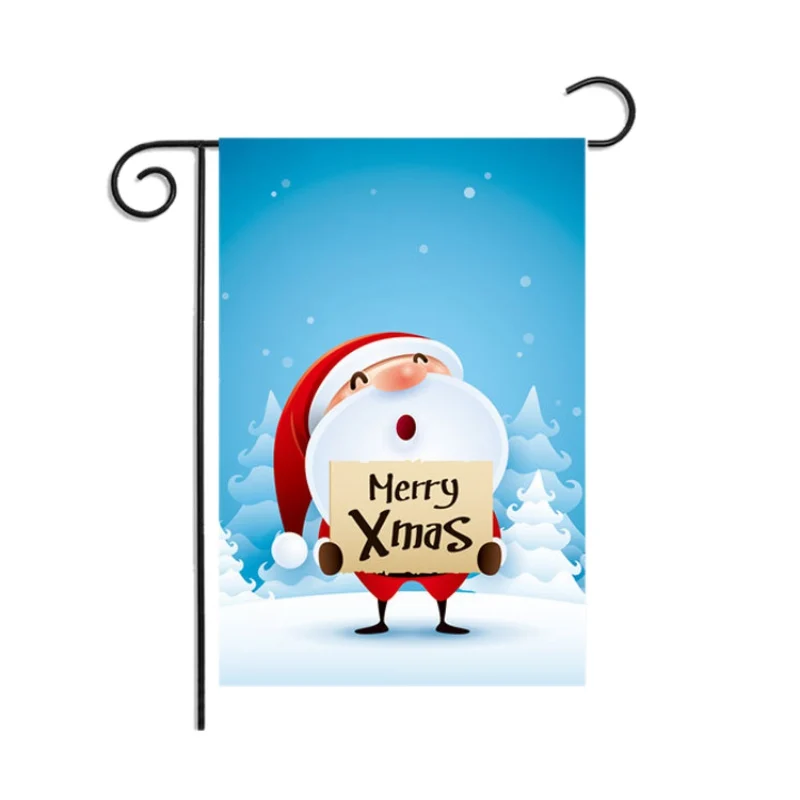 

Christmas Garden Flag Outside Decorative Hanging Winter Seasonal Holiday Yard Decorations Home Party Supplies