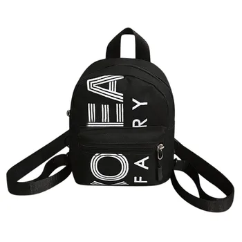 

OCARDIAN 2019 New Fashion Women's Outdoor Simple Nylon With Zipper Contrast Color Backpack Students Bags mochilas feminina Jul29