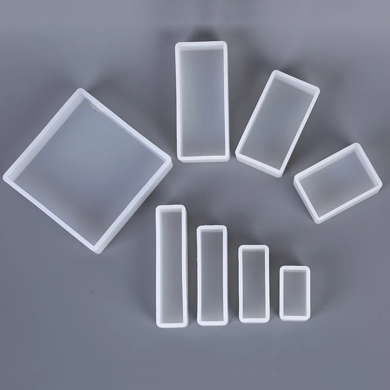 

1 Pcs Practical New Rectangle Translucent Silicone Mold For Jewelry Making Tool Moulds UV Epoxy Resin Decorative Craft