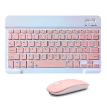 7 polegada 10 polegada colorido inglês teclado mouse para android tablet para ipad 9.7 10.5 mini teclado sem fio bluetooth