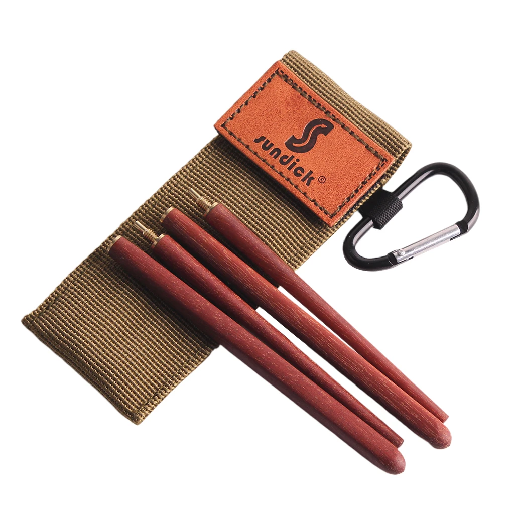 Foldable Chopsticks with Carrying Case, Carabiner (1 Pair) for Camping