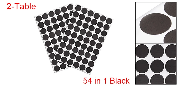 Black Lines 2pcs Uxcell 1/2/3 предмета; белая клен WoodSelf самоклеющиеся резьбовое отверстие Стикеры s пуловеры шапки пыле Стикеры 21 мм 54 в 1 шт. 4 цвета - Цвет: Black Lines 2pcs