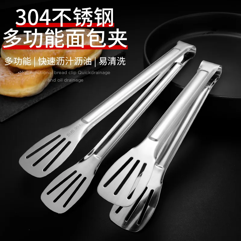 

Stainless Steel BBQ Food Tongs Anti Heat Bread Clip Pastry Clamp Barbecue Kitchen Tongs Kitchen Utensils Cooking Tool