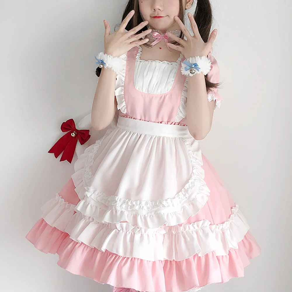 Sweet Lolita Collection OP Maid Cosplay Women Uniform Princess Dresses Kawaii Costume