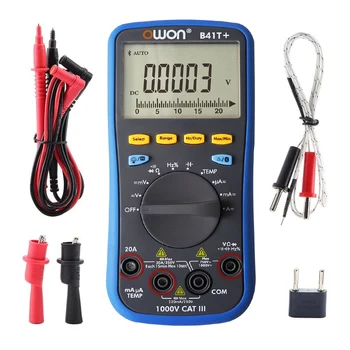

OWON B41T+ 4 1/2 Digital Multimeter with Bluetooth True RMS Backlight Test Meter 4 Semi-True RMS Multiple Multimeters