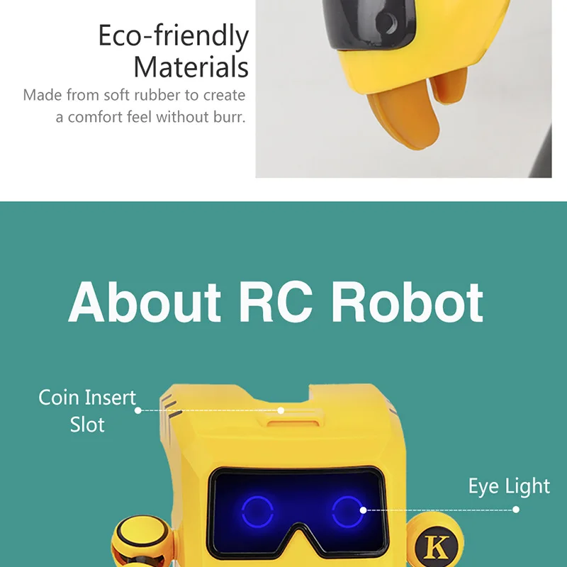 RC Robot Piggy Bank Dance Voice Electronic Music Intelligent Remote Control Action Figure Educational Toy for Children Kids