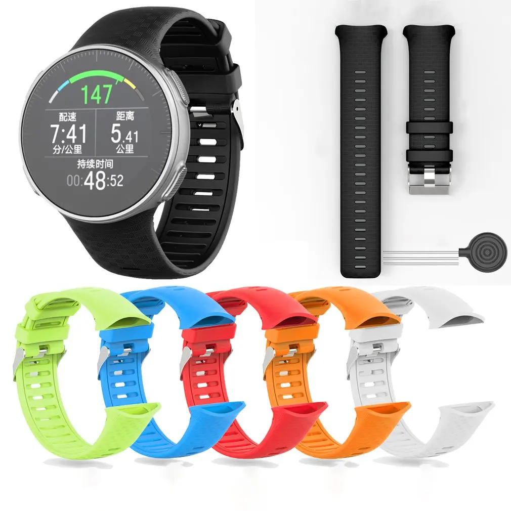 Для Polar Vantage V силиконовый смарт-ремешок для часов, браслет, ремешок, замена, запасные части, аксессуары для наручных часов