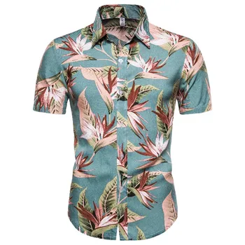 

Novelty Hip Hop Streetwear Shirt Casual Elegant Short Sleeve Blouse Shirts New Arrival 2020 Men Party Blusa Tops Flower Shirt