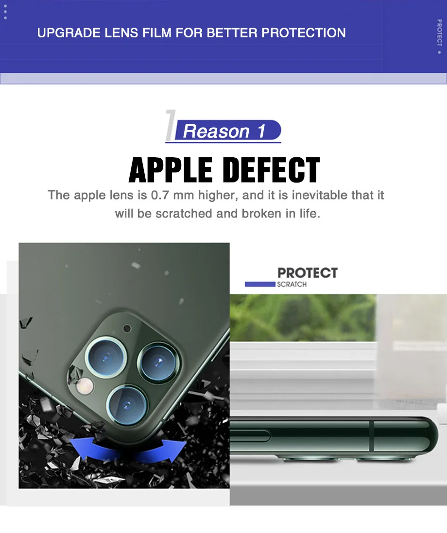 Защита для экрана камеры для iPhone 11 PRO MAX защита для задней линзы кольцо чехол для Apple iPhone X XS MAX XR стеклянная пленка аксессуары
