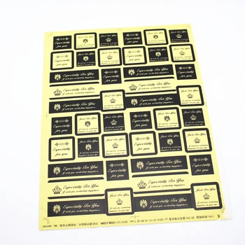 

Multi Colored 800Pcs/ Lot 5.9*2cm Rectangle & Square Paper Self-adhesive Stickers For Party Baked Goods 2.32"x0.78" Labels